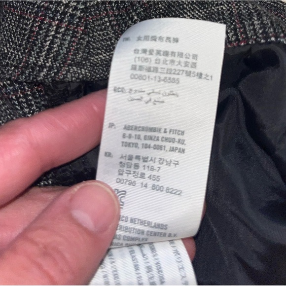 Abercrombie & Fitch Simone Plaid High Rise Ankle Pants,Sz Medium - Picture 7 of 9